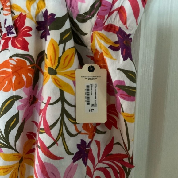 Floral Drawstring Print Shorts by Saint John’s Bay NWT - Picture 3 of 4